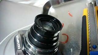OLYMPUS SZ14 レンズフィルタ装着