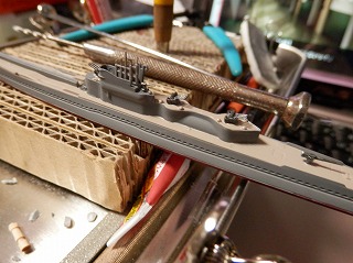 アオシマ 1/700 日本潜水艦 伊-401